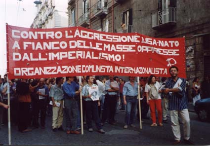 Naples demonstration against Nato 27/9/01